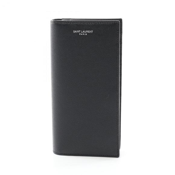 Saint Laurent SAINT LAURENT Bi-fold wallet Leather Men's Black 396308BTY0N1000 - Picture 1 of 6